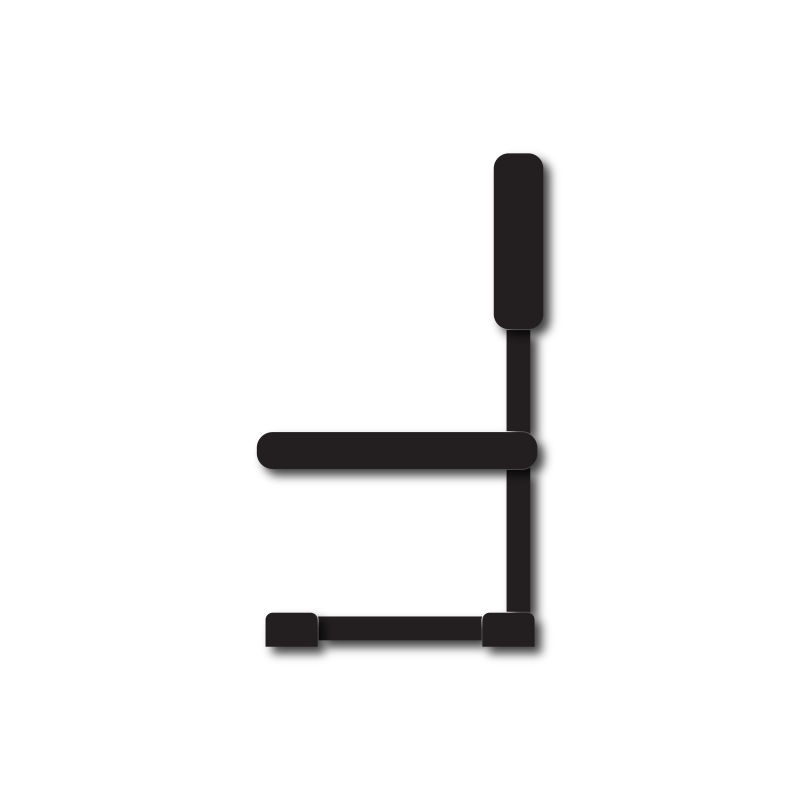 矢量的黑色座椅插图