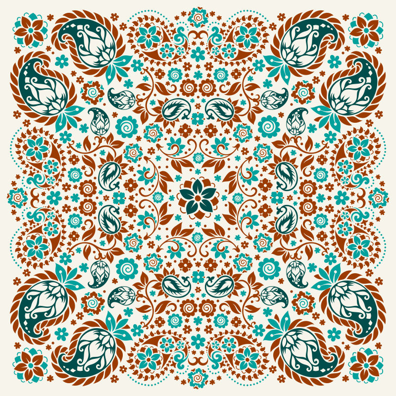 矢量的传统花纹背景