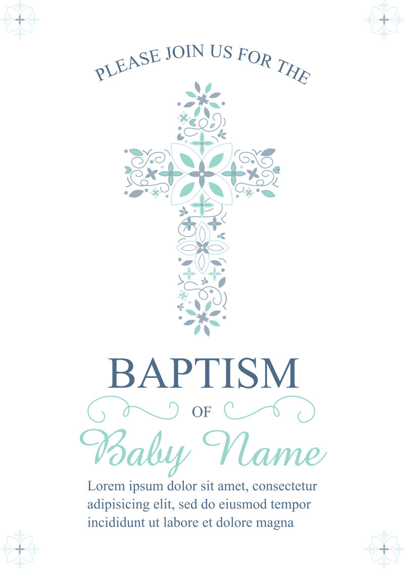 创意古典风格的矢量十字架背景