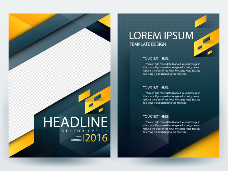 创意矢量现代彩色风格宣传设计