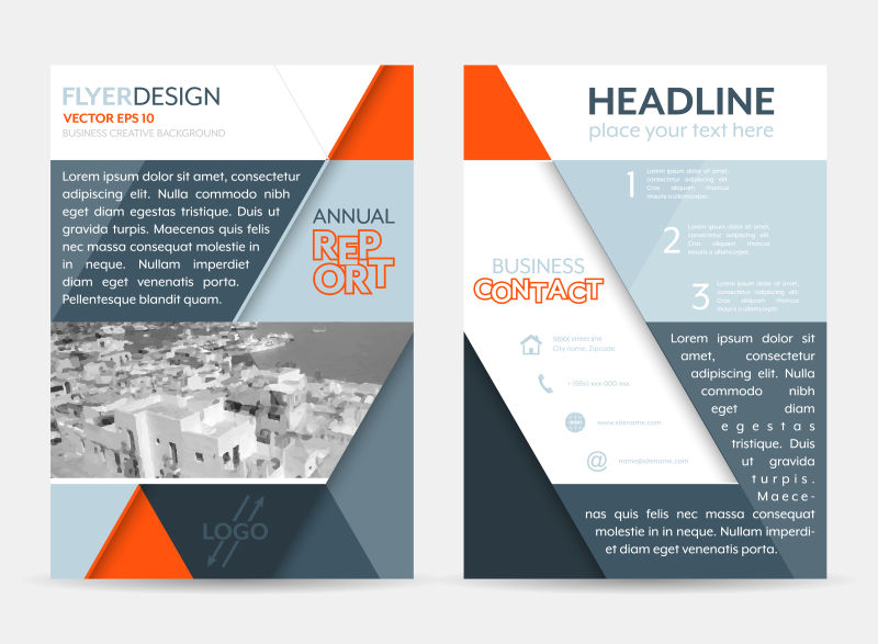 矢量抽象几何元素的设计宣传封面