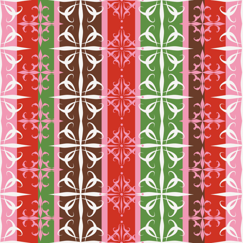 创意传统风格的彩色装饰花卉背景