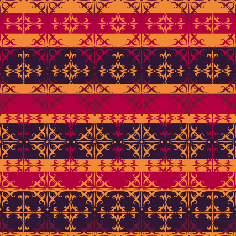 创意矢量传统装饰花卉纹理背景