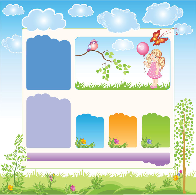 矢量卡通背景设计