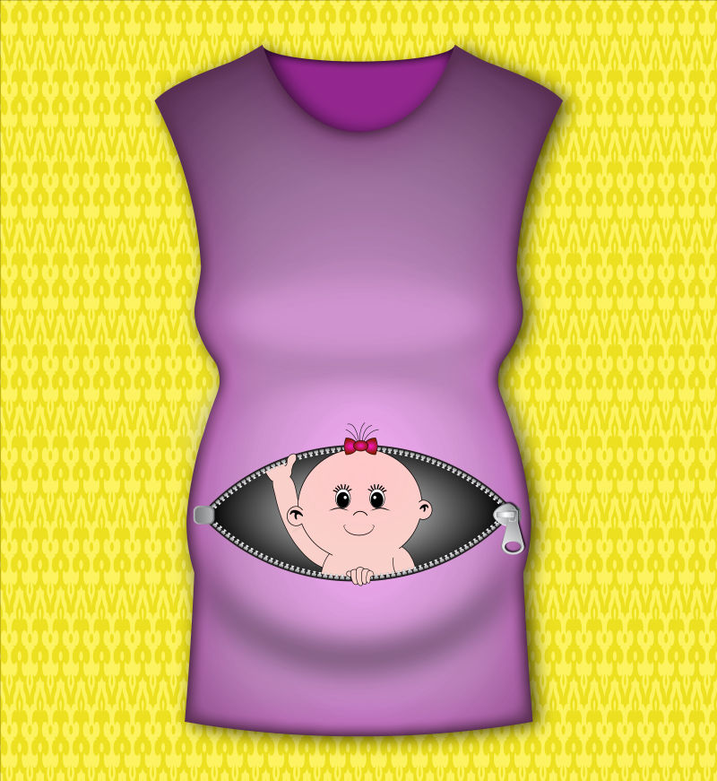 矢量的产妇衣服设计