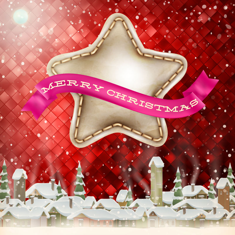 矢量抽象圣诞节背景