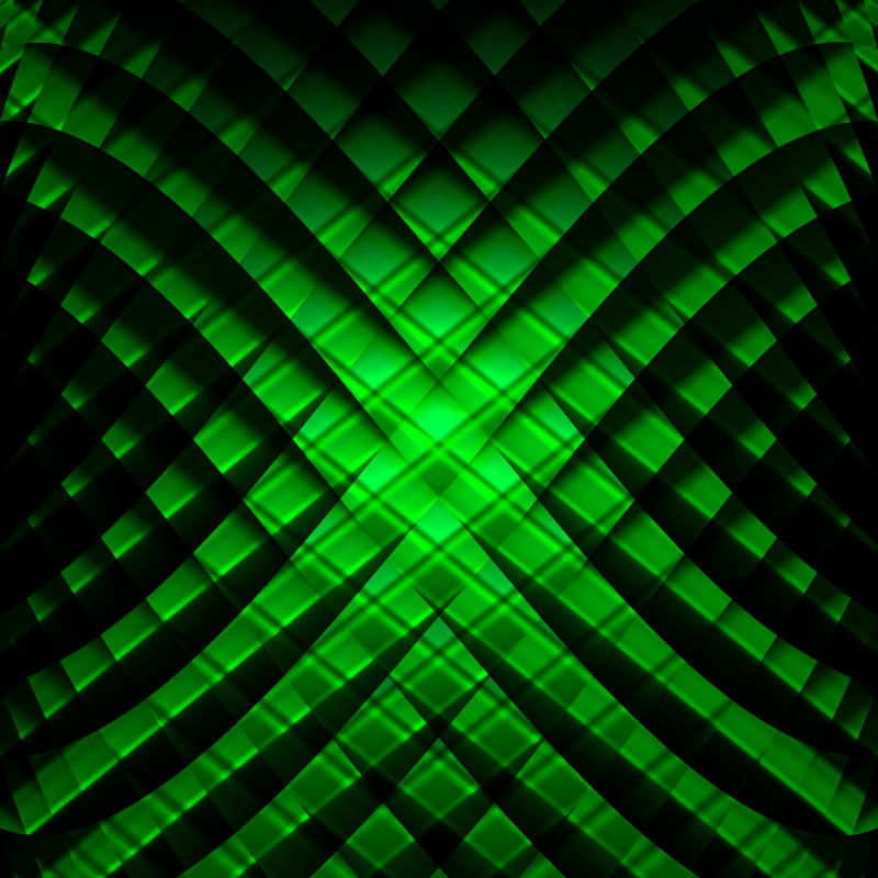 抽象的矢量绿色几何背景