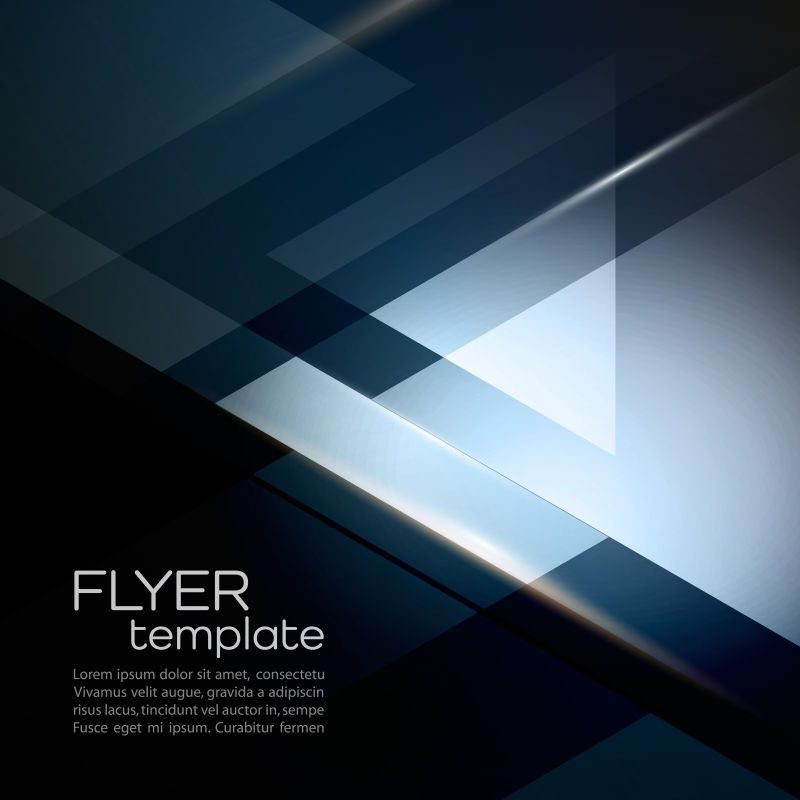 深蓝色抽象几何形状背景