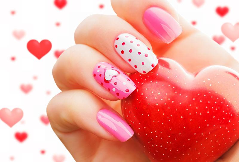 情人节美甲