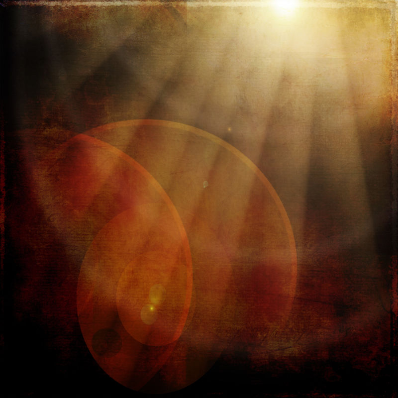 黑色墙壁上耀眼的阳光