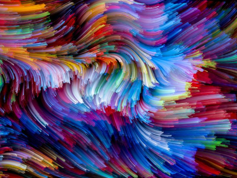 彩色抽象扭曲背景