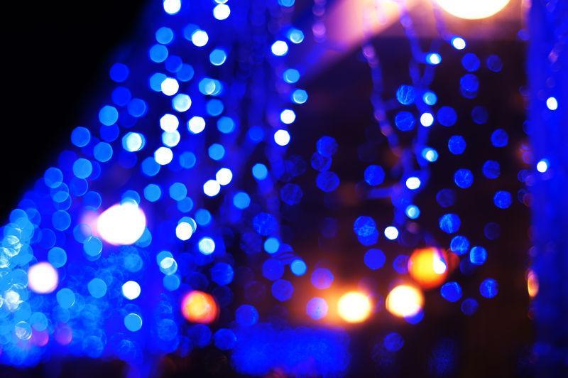 抽象蓝色光点背景