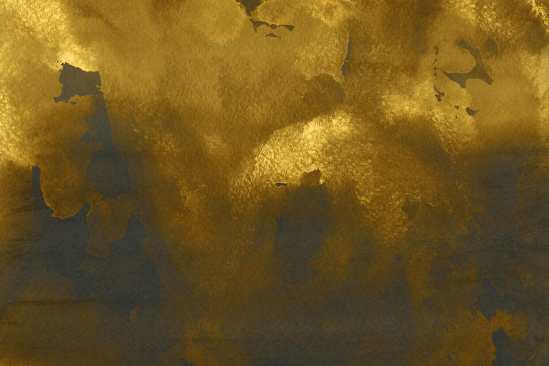 黄金色水彩晕染背景