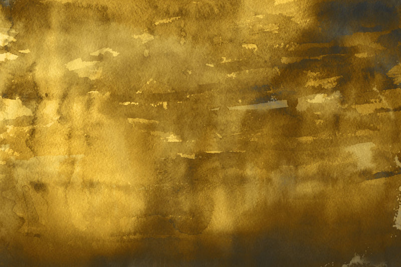 黄金色水彩肌理