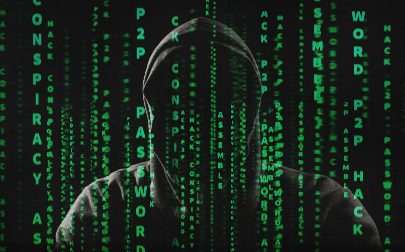 黑客工作在图形用户界面周围