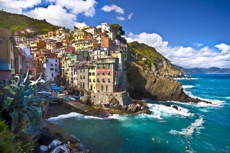 意大利五渔村里奥马哲雷渔村