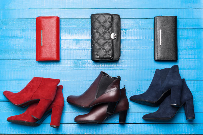 三款女鞋与三款女士钱包