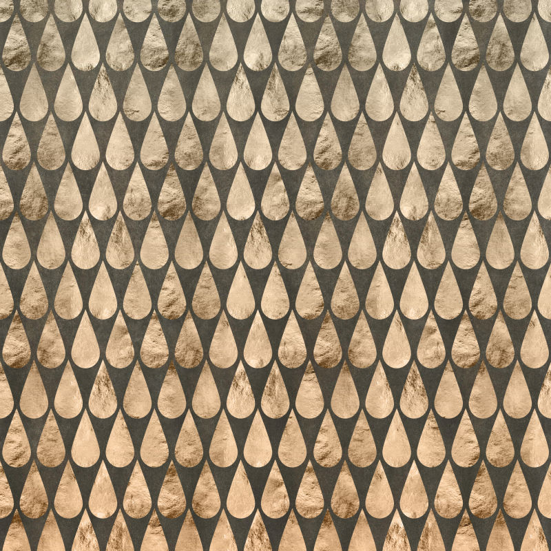 大量的黄棕色雨滴背景