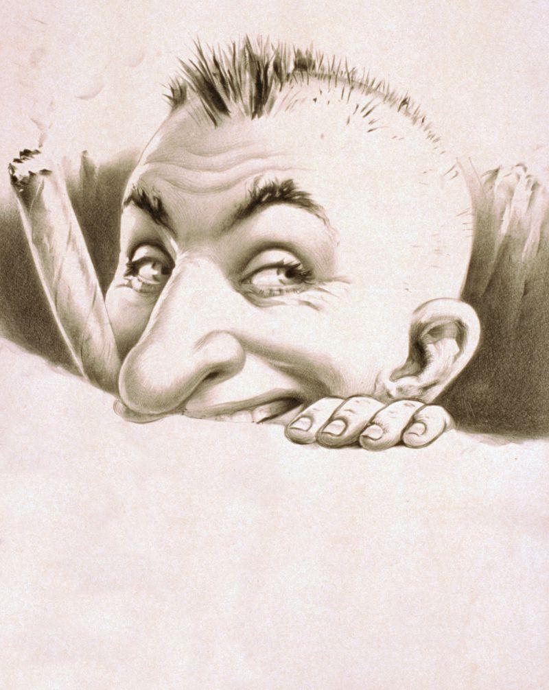 抽着雪茄的卡通人物