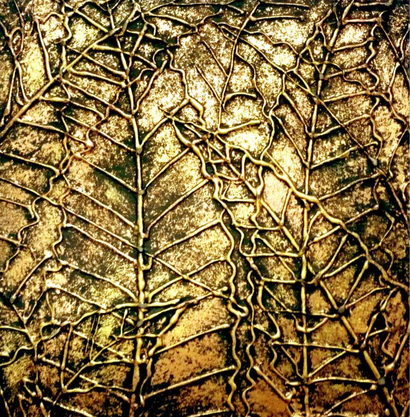 古老的金属浮雕纹理背景