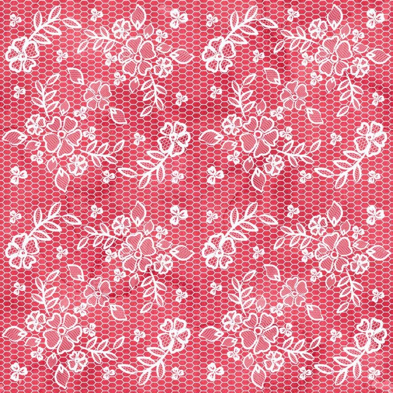 情人节元素无缝花纹背景