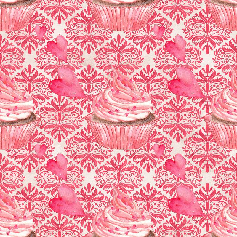 时尚花纹浪漫背景