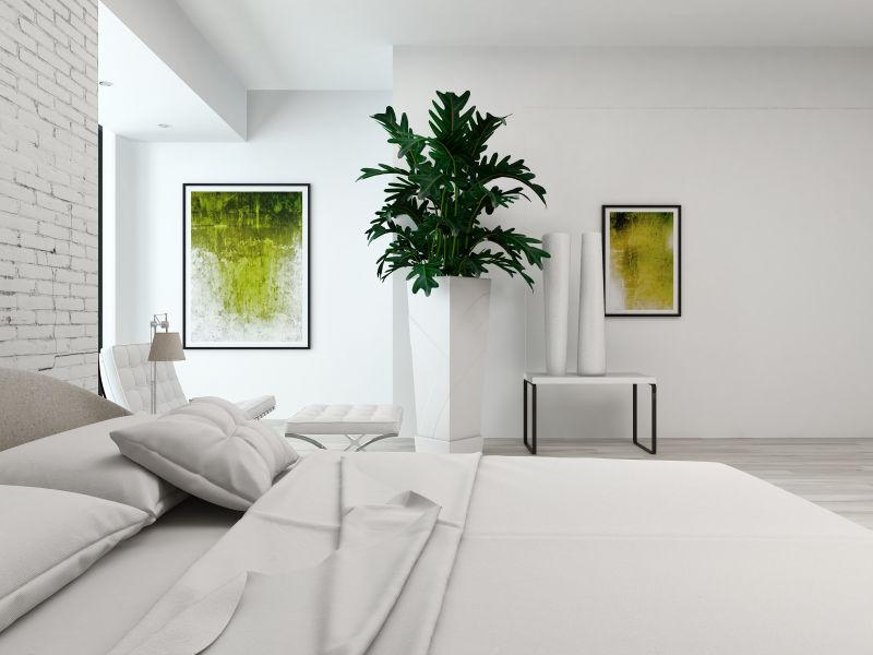 简约风格的白色卧室装修