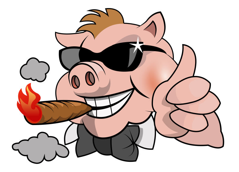 猪抽烟图片大全图片