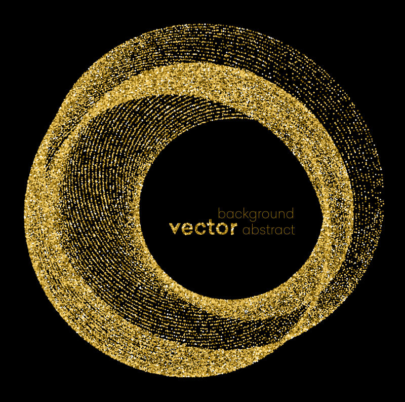 金色发光粒子图案矢量背景
