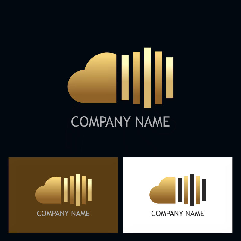 创意矢量现代数据科技标志设计