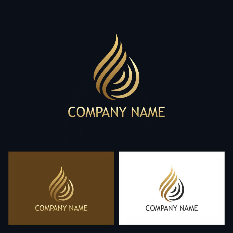 创意矢量几何线性的标志标志