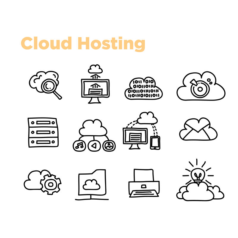 矢量云储存的图标设计