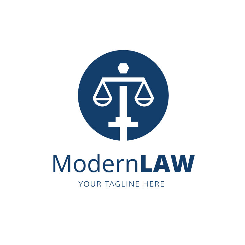 律师事务所矢量标识设计