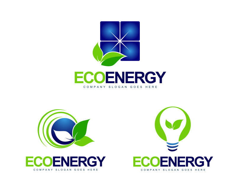 创意矢量生态能源的标志设计
