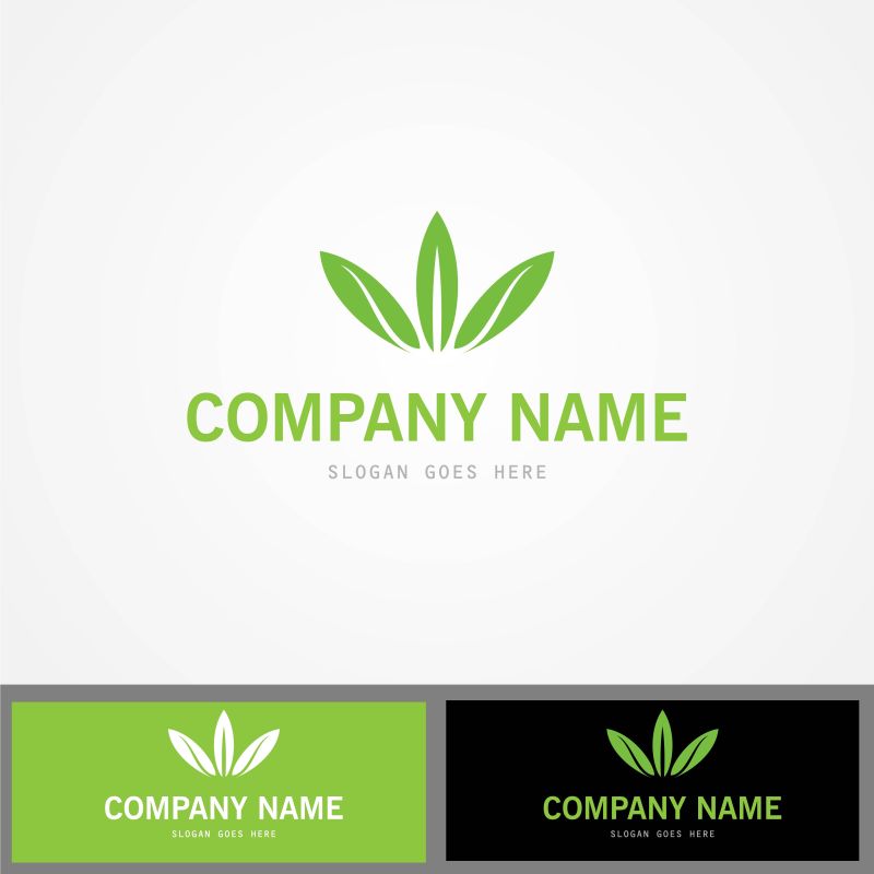 创意矢量绿色生态标志