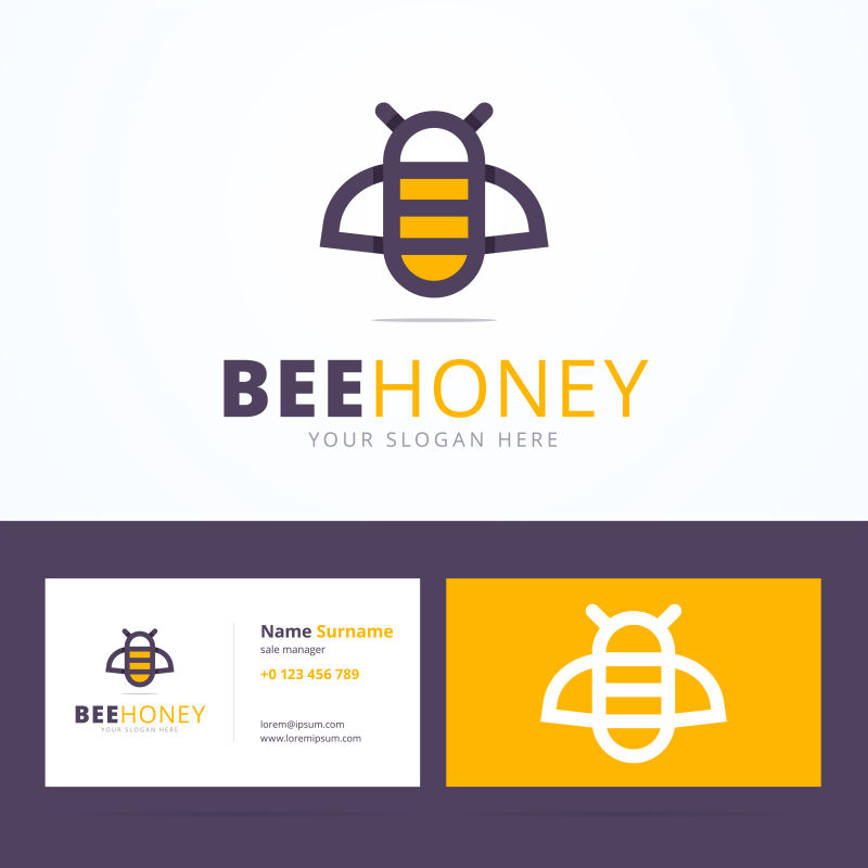 创意矢量蜂蜜标志设计