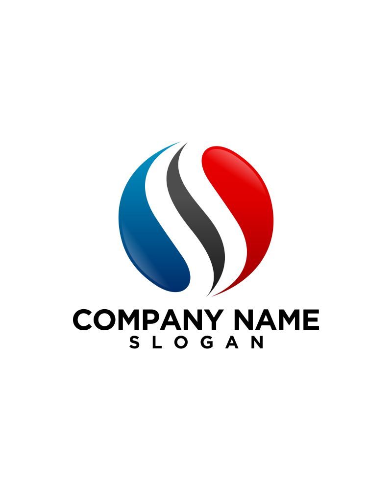 创意矢量几何现代风格的标志设计