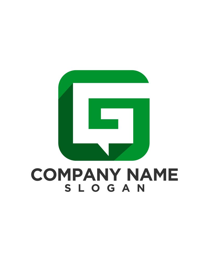 创意矢量现代抽象字母g的标志设计