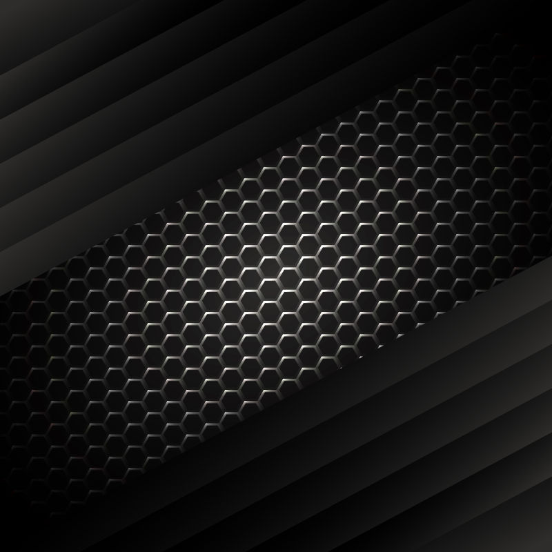 矢量黑色金属纹理背景