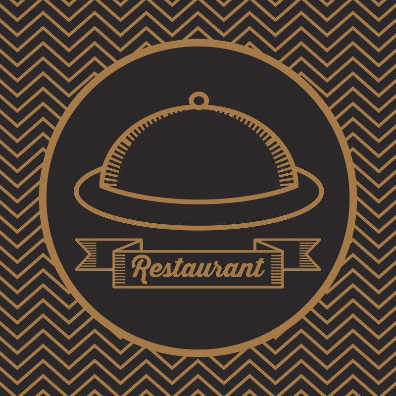 矢量的餐厅图标设计