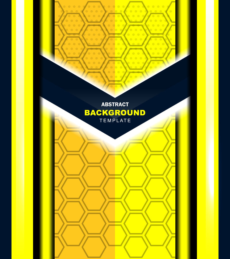 抽象黄色金属图案的矢量背景设计