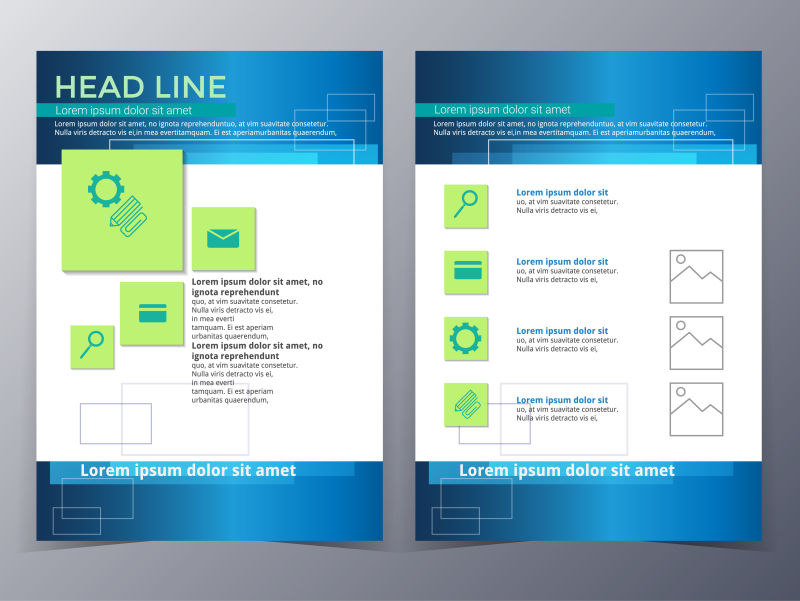 矢量创意商业简易宣传设计元素