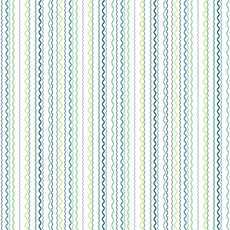 创意矢量蓝色绿色的波形垂直无缝背景