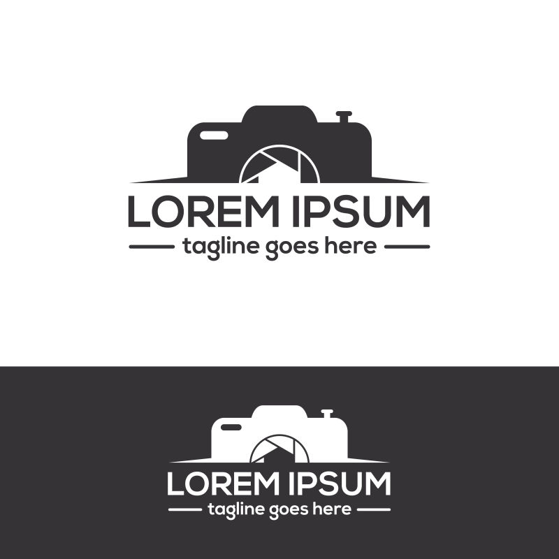 摄影主题logo矢量设计