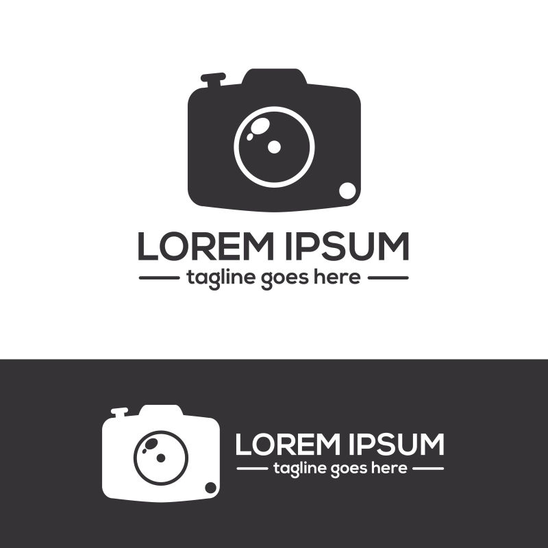 矢量的摄影主题标志