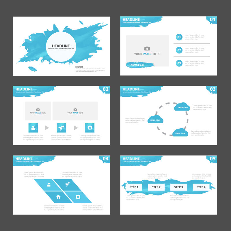 矢量的信息板块设计