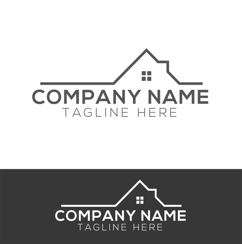 矢量的房地产公司标志