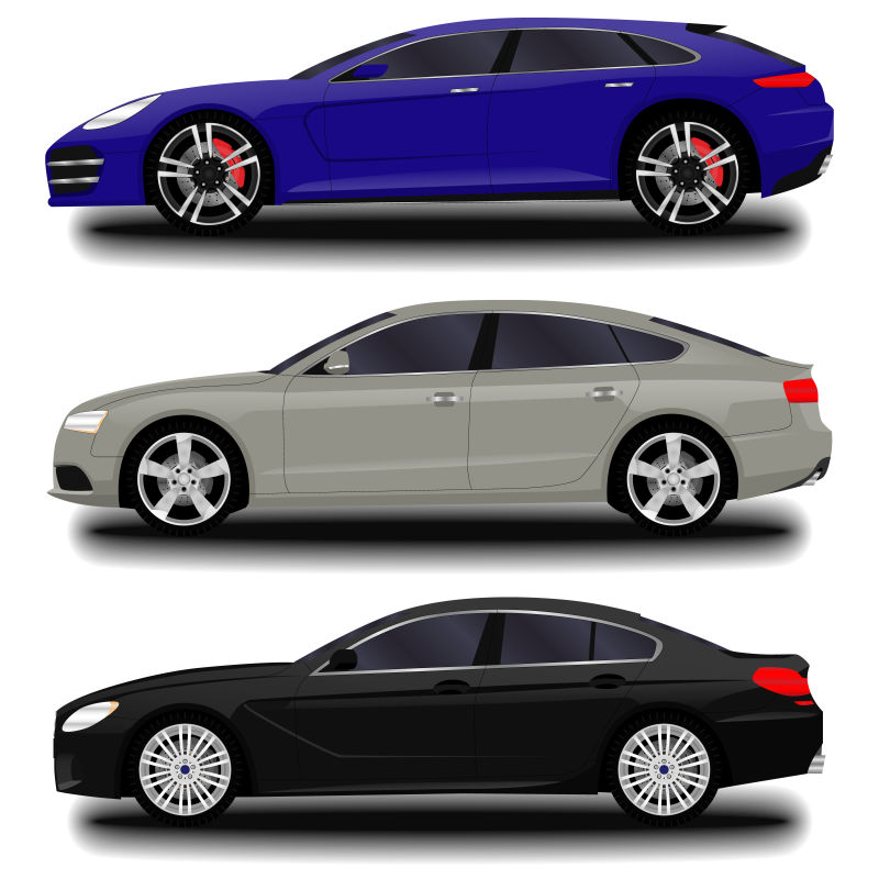 矢量的豪华汽车插图设计