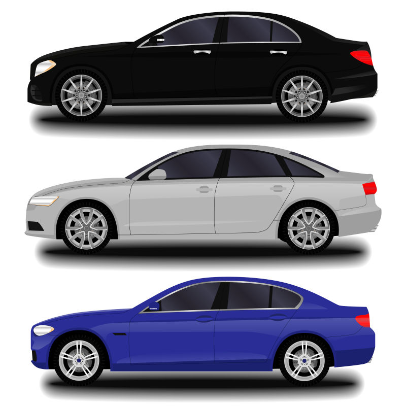 矢量的轿车插图