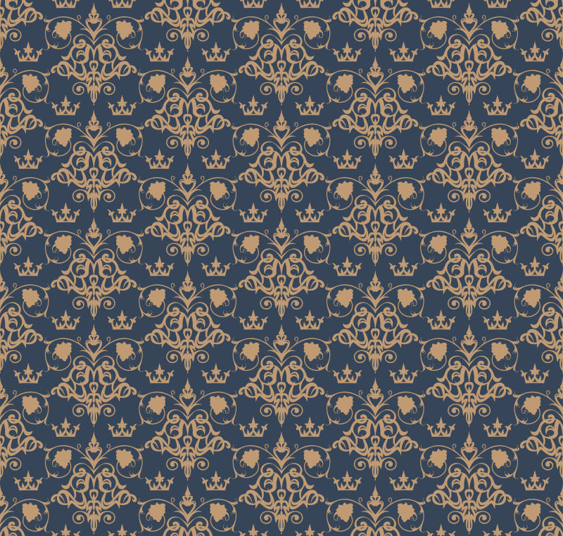 矢量的复古花卉背景